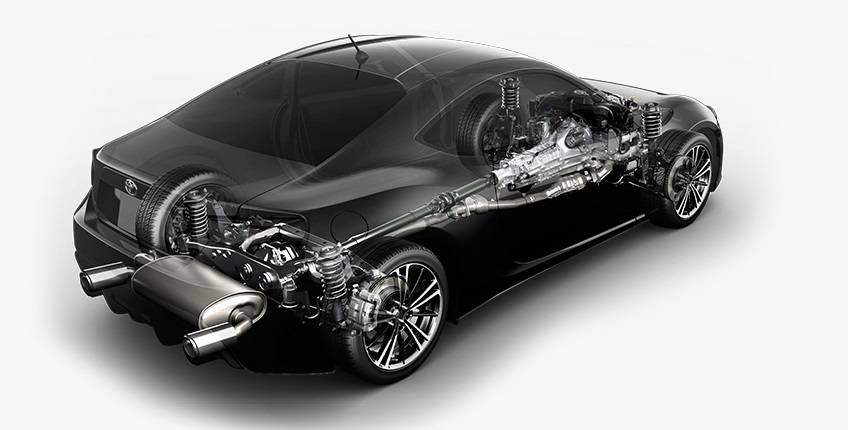 Gt86 Sort Gennemsigtig Drivlinje 848X430