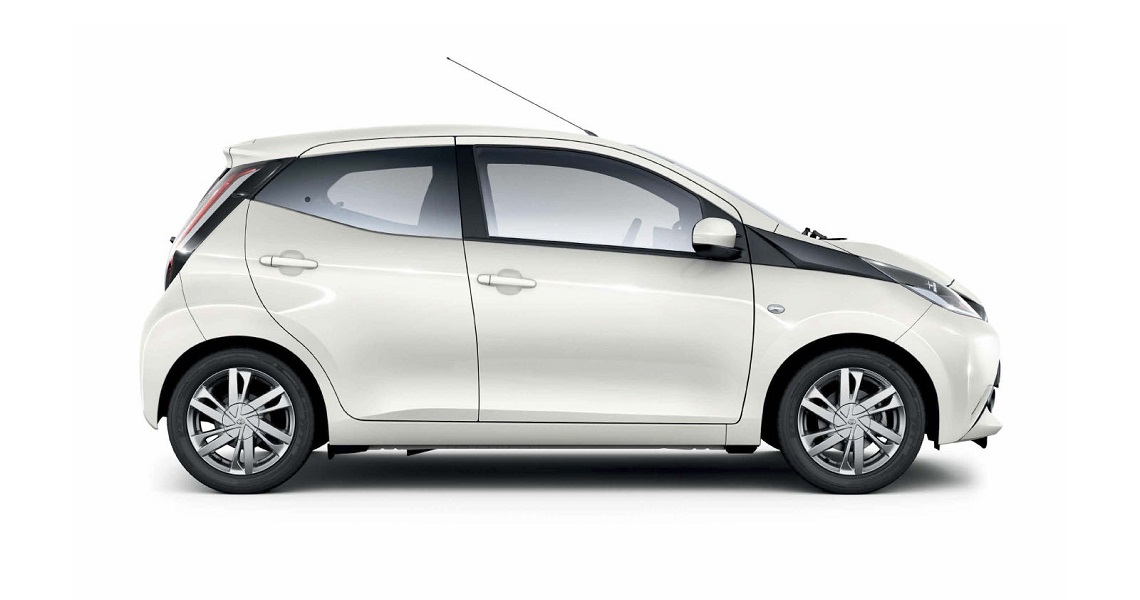 Toyota Aygo 2014 Side Hvid 1140X600